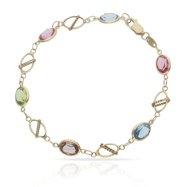 Pulsera oro 18kl colores