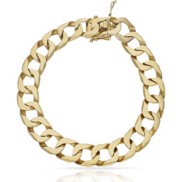 Pulsera oro 18 kl fundida - 12mm
