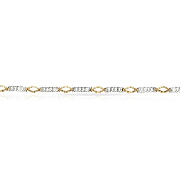 Pulsera oro 18kl bicolor