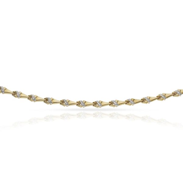 Pulsera oro 18kl troquelada