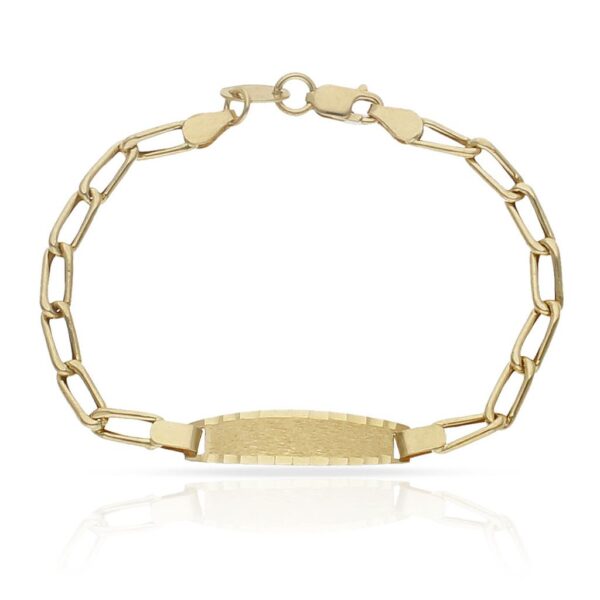 Pulsera oro 18kl bebe figaro