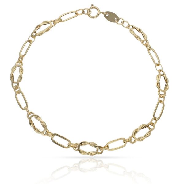 Pulsera oro 18kl hueca