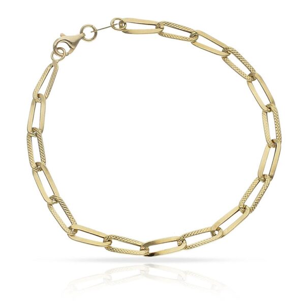 Pulsera oro 18kl hueca