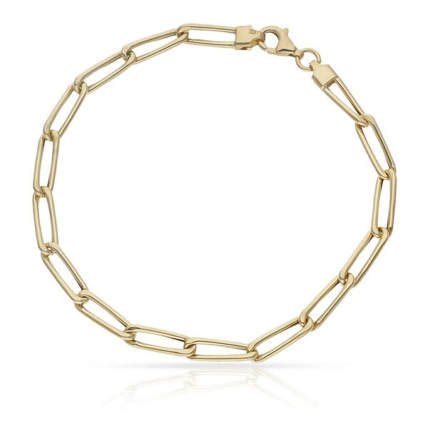 Pulsera oro 18kl hueca figaro