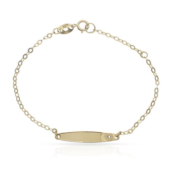 Pulsera circulo oro 18kl circonita
