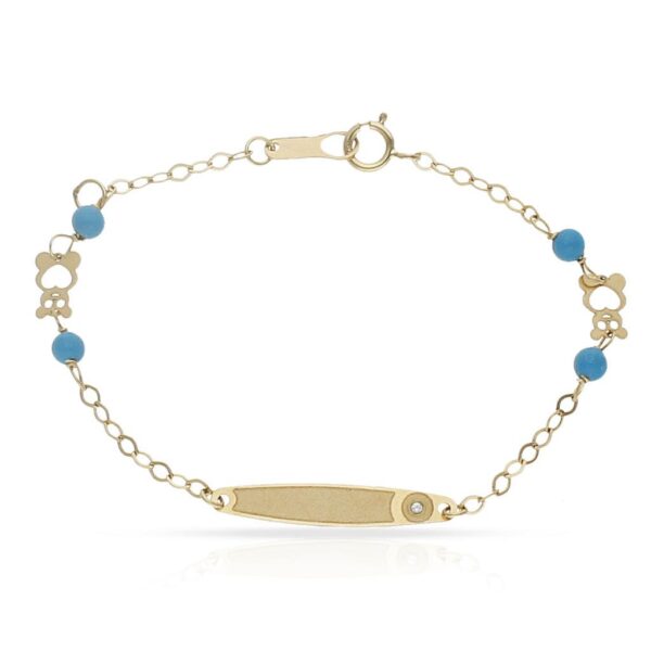 Pulsera oro 18kl circulo circonita