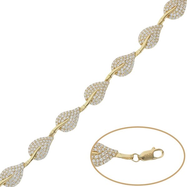 Pulseras oro 18kl circonitas
