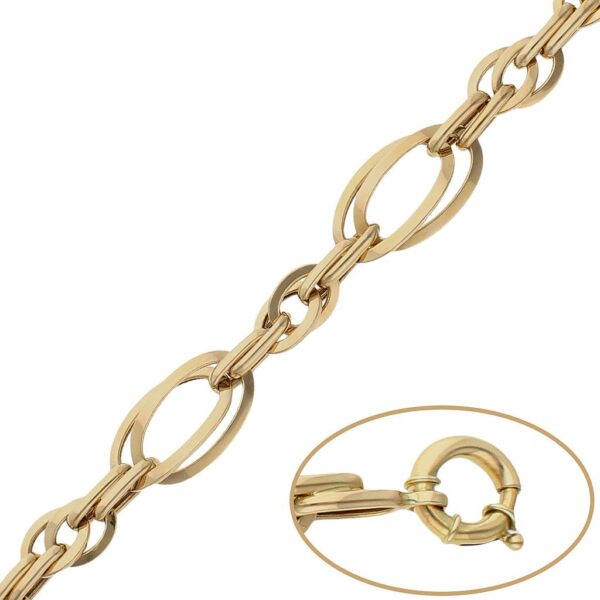 Pulsera oro 18kl troquelada
