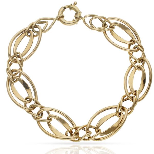 Pulsera oro 18kl troquelada
