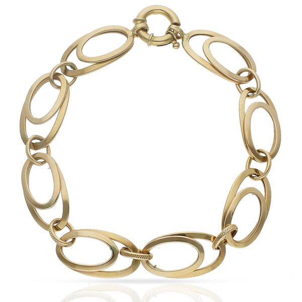 Pulsera oro 18kl troquelada