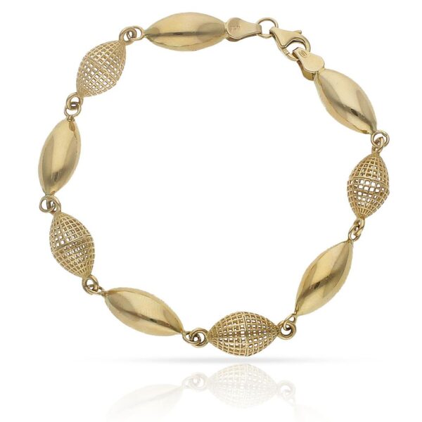 Pulsera oro 18kl troquelada