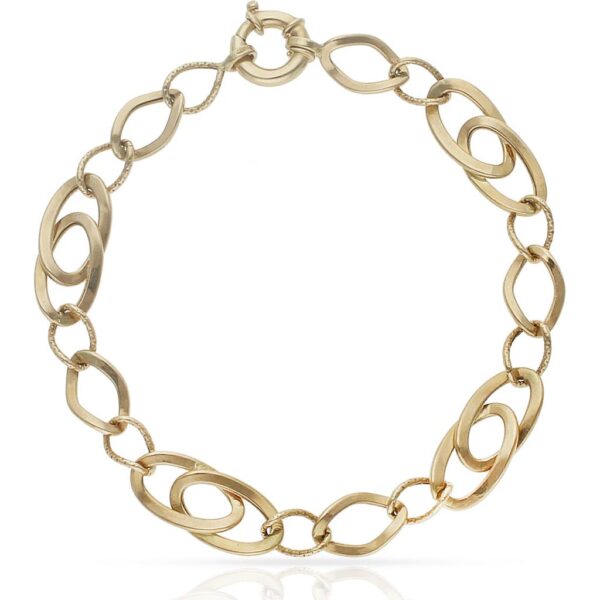 Pulsera oro 18kl troquelada