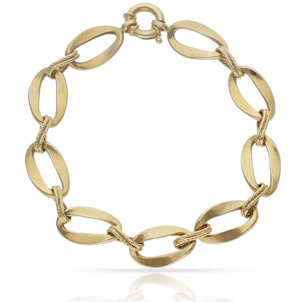 Pulsera oro 18kl troqueladas
