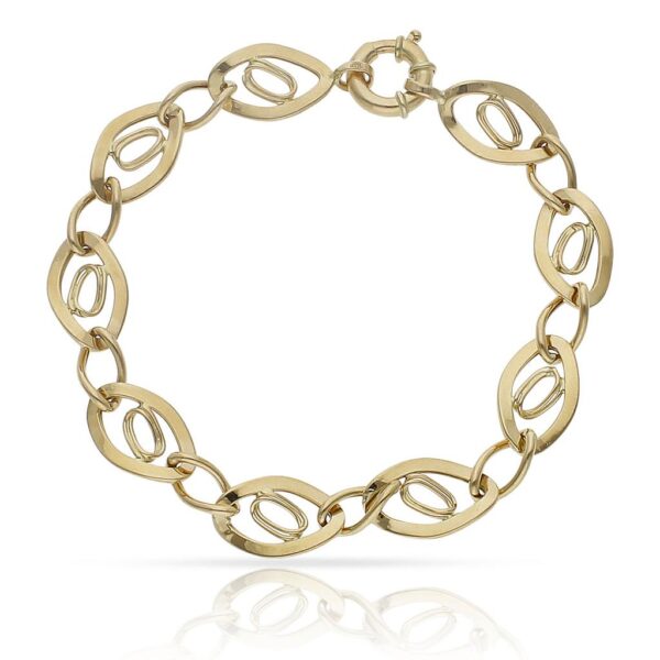 Pulsera oro 18kl troqueladas