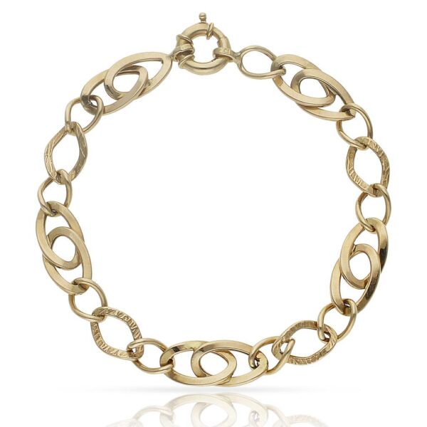 Pulsera oro 18kl troquelada
