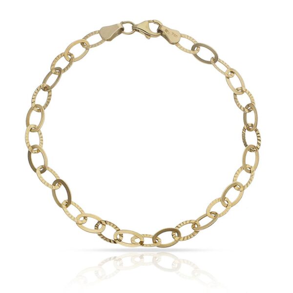 Pulsera oro 18kl tallada