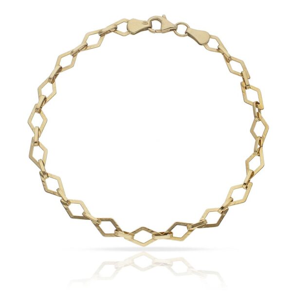 Pulsera oro 18kl troquelada