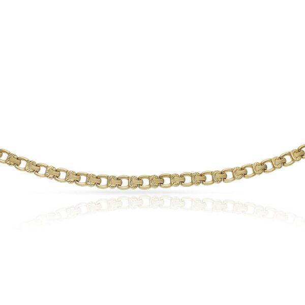Pulsera oro 18kl troquelada