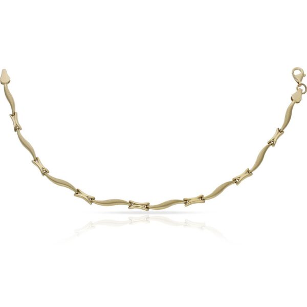 Pulsera oro 18kl troquelada