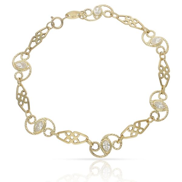Pulsera oro 18kl troquelada