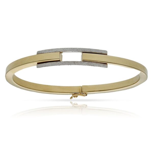Brazalete oro 18kl bicolor