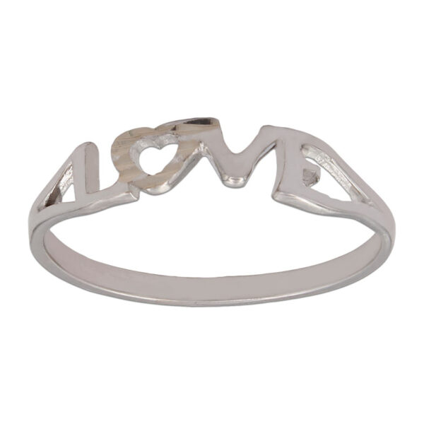 Sortija oro blanco 18kl love