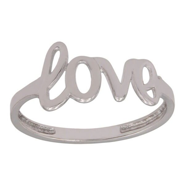 Sortija oro blanco 18kl love