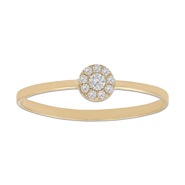 Sortija oro 18kl circonitas