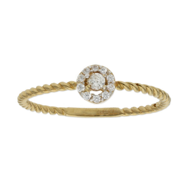 Sortija oro 18kl circonitas