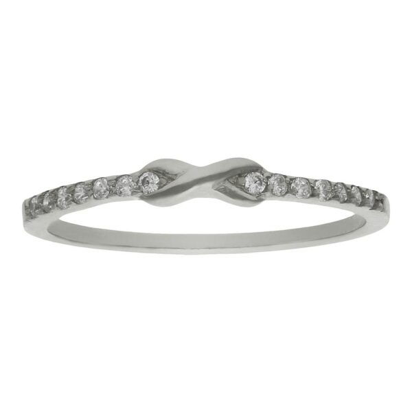 Sortija oro blanco 18kl circonitas