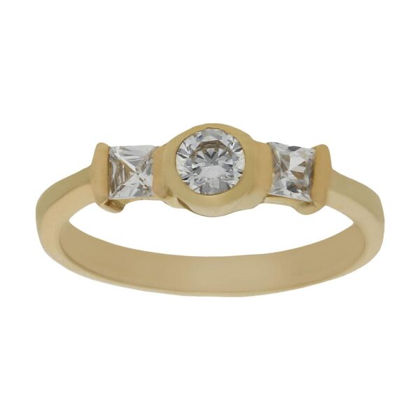 Sortija oro 18kl circonitas