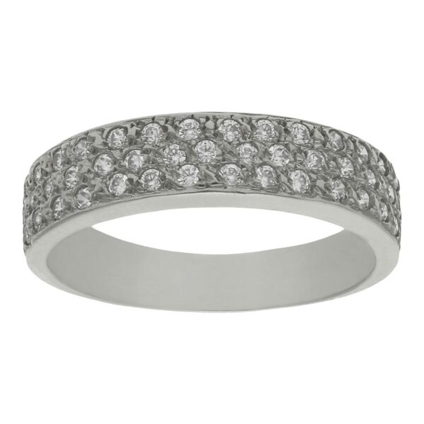 Sortija oro blanco 18kl circonitas