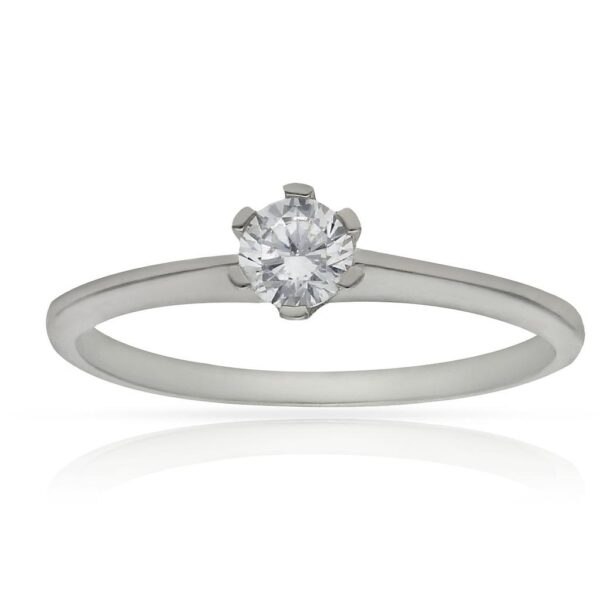 Sortija oro blanco 18kl circonitas