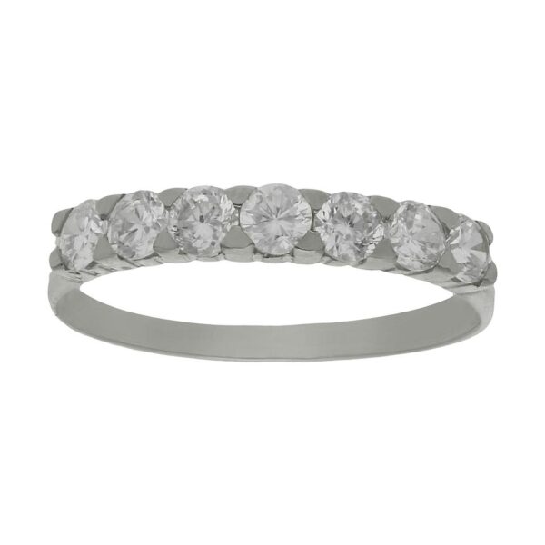 Sortija oro blanco 18kl circonitas