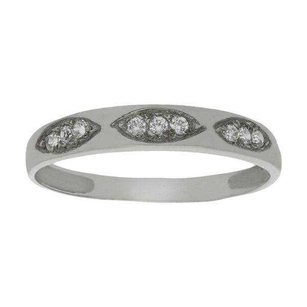 Sortija oro blanco 18kl circonitas