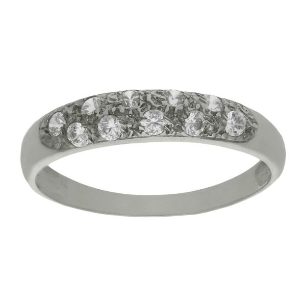 Sortija oro blanco 18kl circonitas