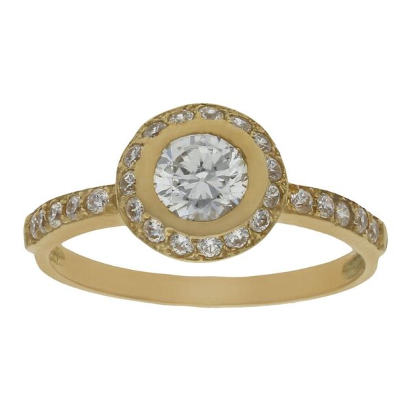 Sortija oro 18kl circonitas