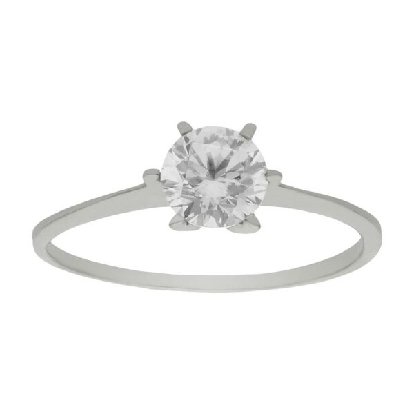 Sortija oro blanco 18kl circonita
