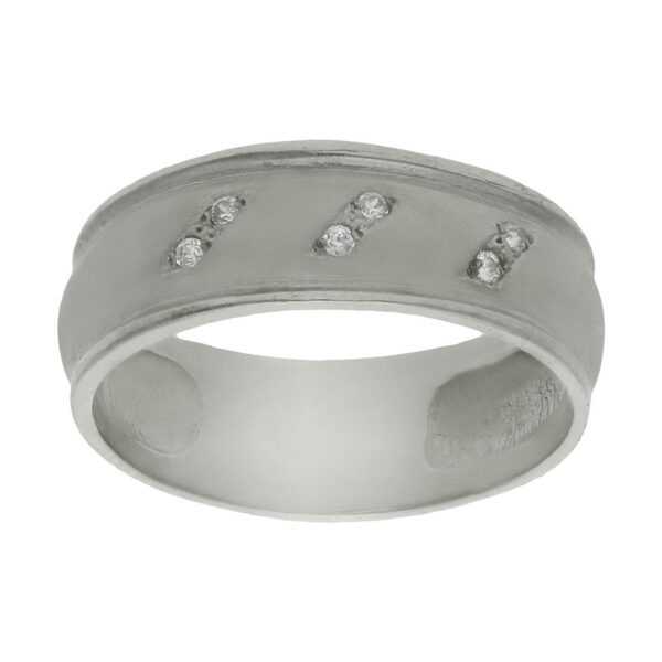 Sortija oro blanco 18kl circonitas