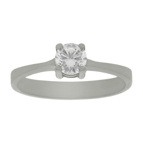 Sortija oro blanco 18kl circonita