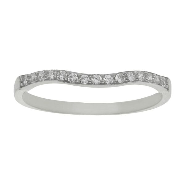 Sortija oro blanco 18kl circonitas