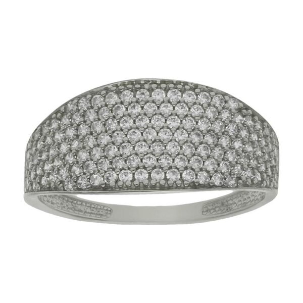 Sortija oro blanco 18kl circonitas