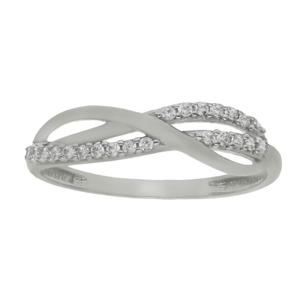 Sortija oro blanco 18kl circonitas