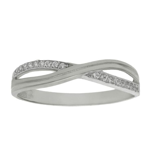 Sortija oro blanco 18kl circonitas