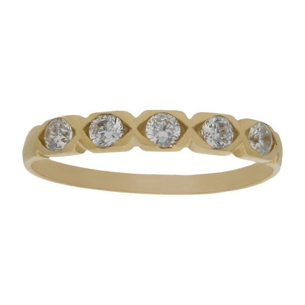 Sortija oro 18kl circonitas