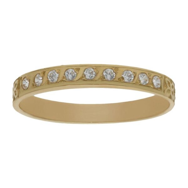 Sortija oro 18kl circonitas