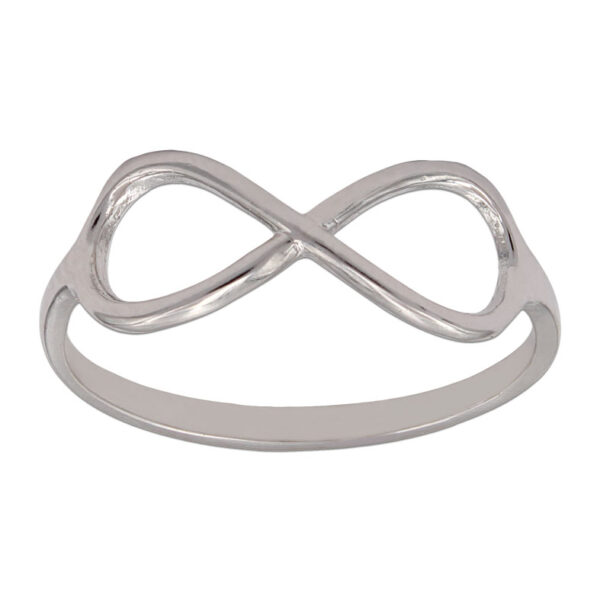 Sortija oro blanco 18kl infinito