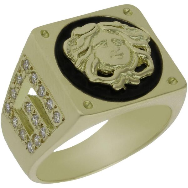 Sello oro 18kl greca circonitas