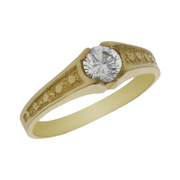Solitario oro 18kl