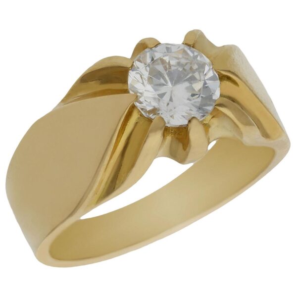 Solitario oro 18kl